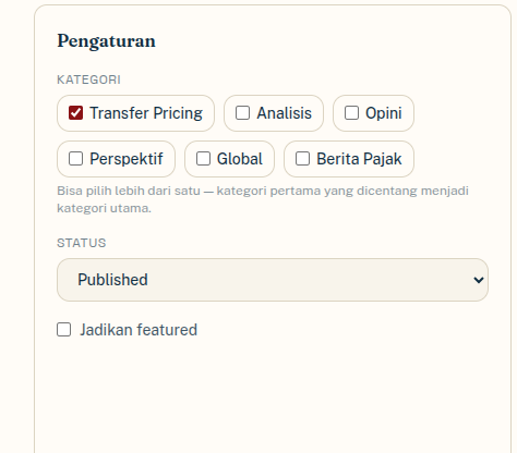 Revisi Kateogori bisa lebih dari 1