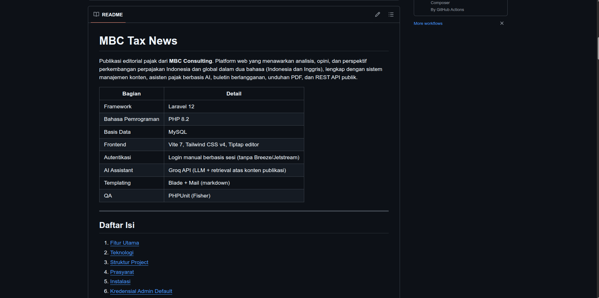 Membuat Dokumentasi (Github Readme)